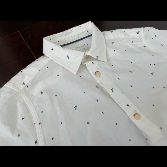Zara Star Print button down shirt, size 6 - Picture 3 of 8